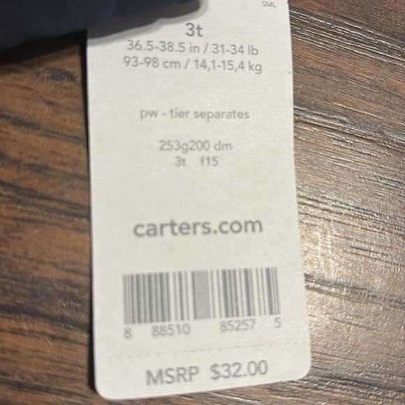 NEW!Carters Navy Snap Up Boys Vest W/ Contrasting Sherpa Collar and Tan Corduroy - Picture 7 of 7